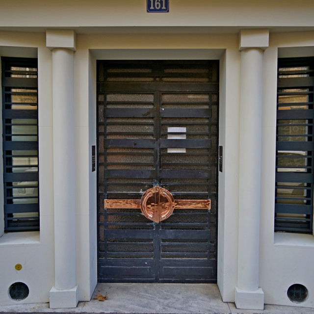 "art deco door - Marseille" by Amit Mendelsohn - $61.39 "art deco door - Marseille" stock image