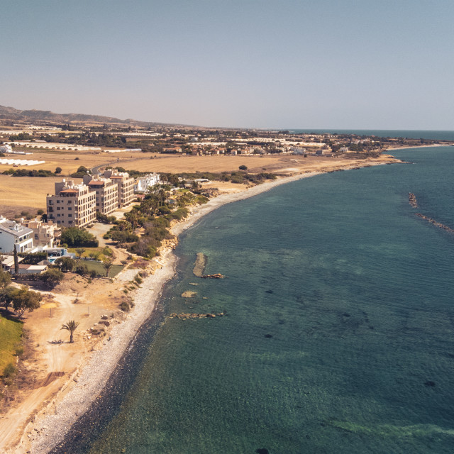 "Zygi, Cyprus Drone" stock image