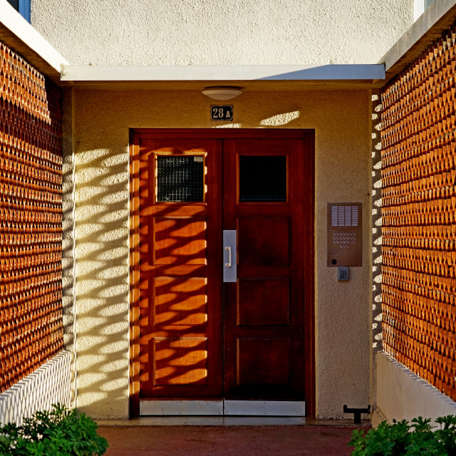 "a door and shadows" by Amit Mendelsohn - $61.39 "a door and shadows" stock image