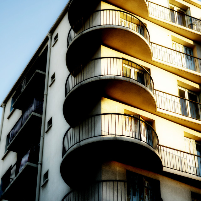 "A bauhaus building" by Amit Mendelsohn - $61.39 "A bauhaus building" stock image