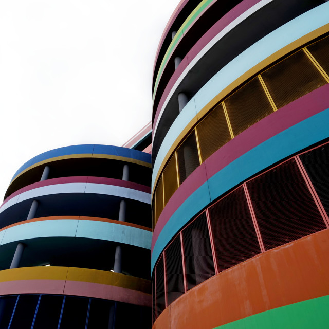 "colourful parking" by Amit Mendelsohn - $61.39 "colourful parking" stock image
