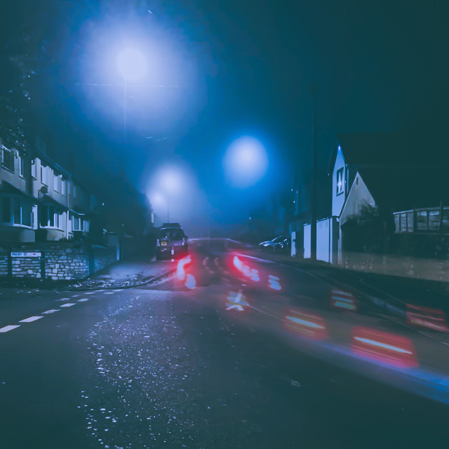 "Foggy morning" stock image