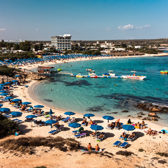 "Makronissos Beach, Ayia Napa, Cyprus" stock image