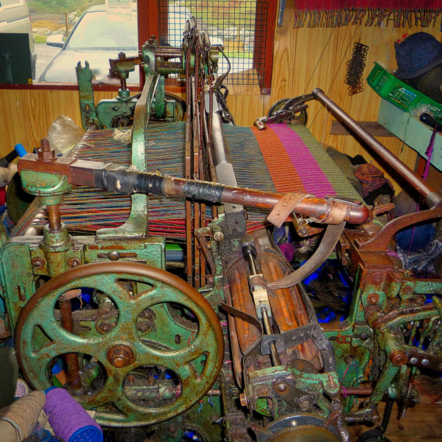 "Harris Tweed loom" stock image