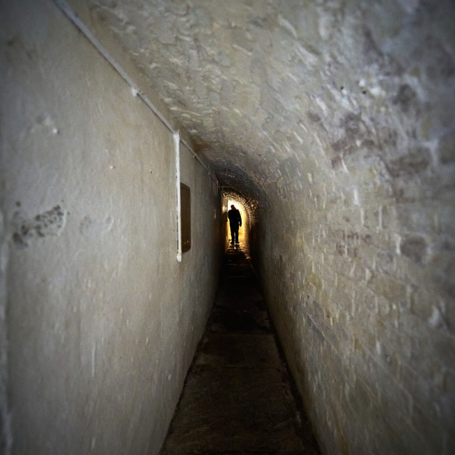 "Spooky Hallway" stock image