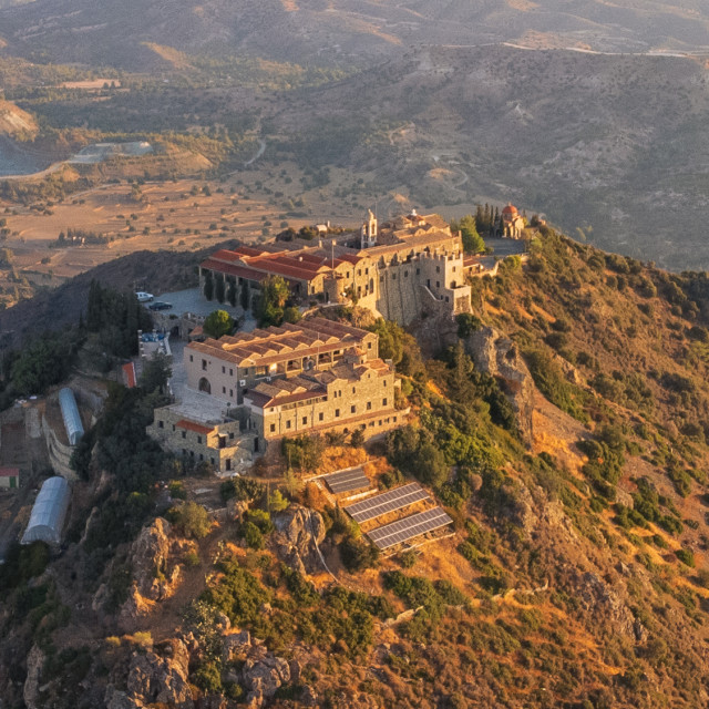 "Stavrovouni Monastery, Cyprus Early Morning" stock image