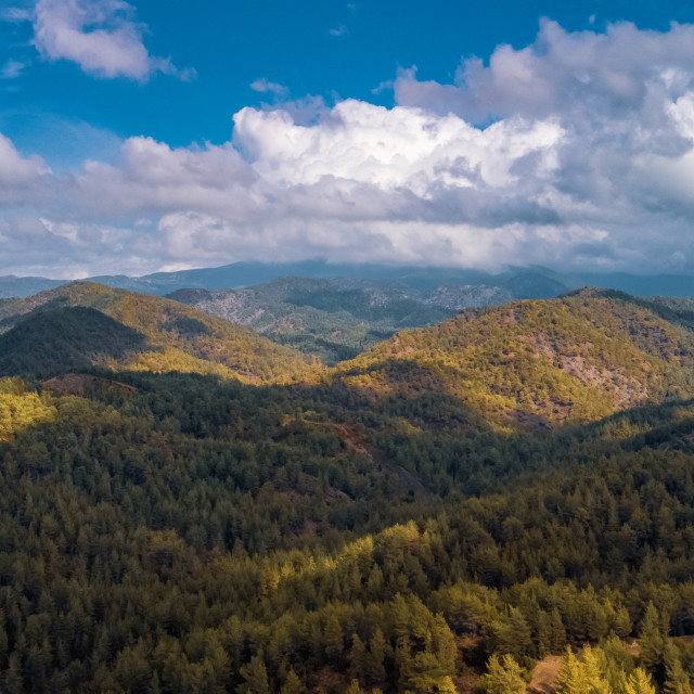 "Drone View from Tzelefos Bridge, Cyprus" stock image