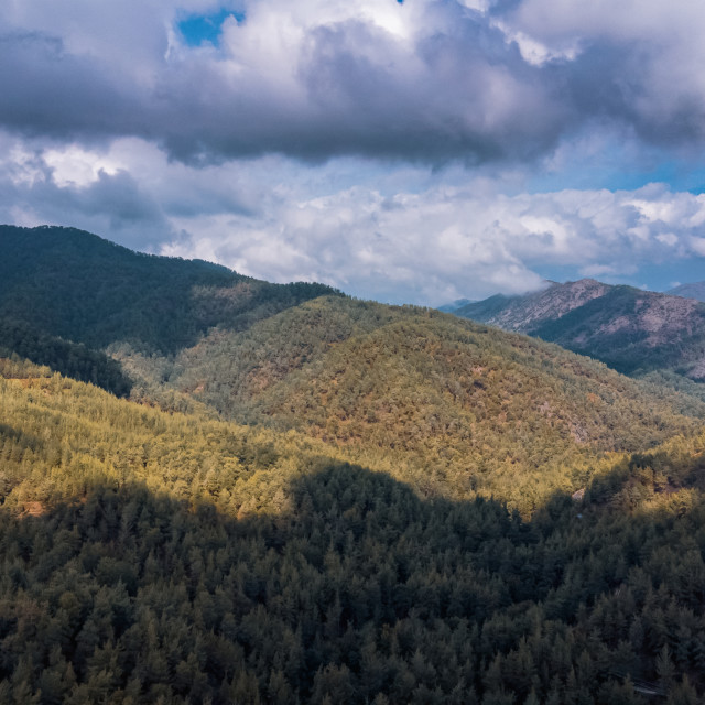 "Drone View from Tzelefos Bridge, Cyprus" stock image