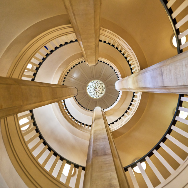 "Schwerin Castle Spiral Staircase" stock image