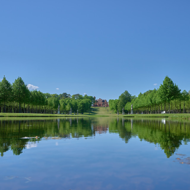 "Altes Offizierskasino reflection" stock image