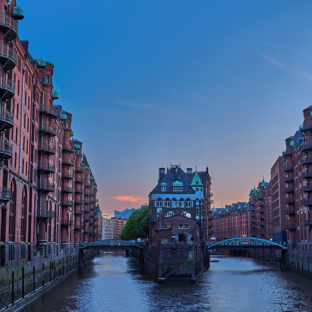 "Most famous location - Speicherstadt" stock image