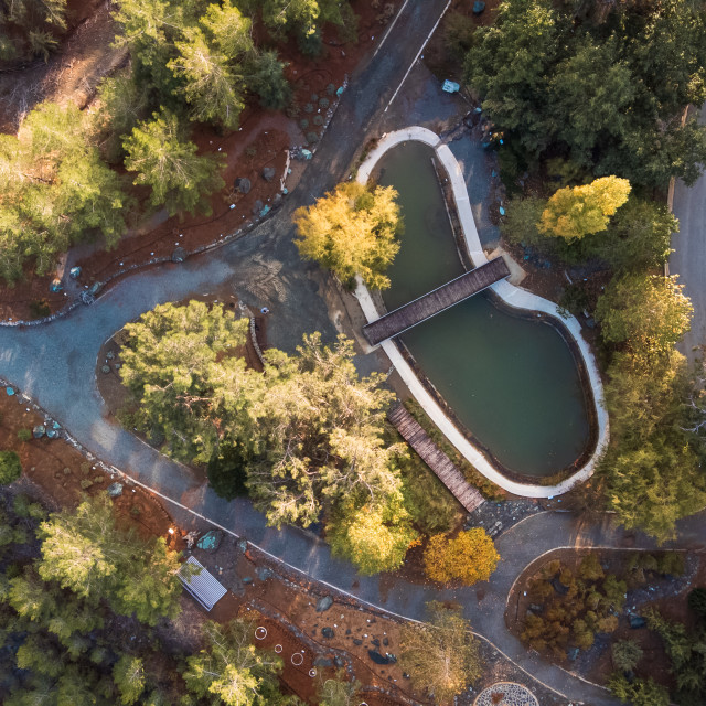 "Troodos Botanical Garden Birds Eye View" stock image