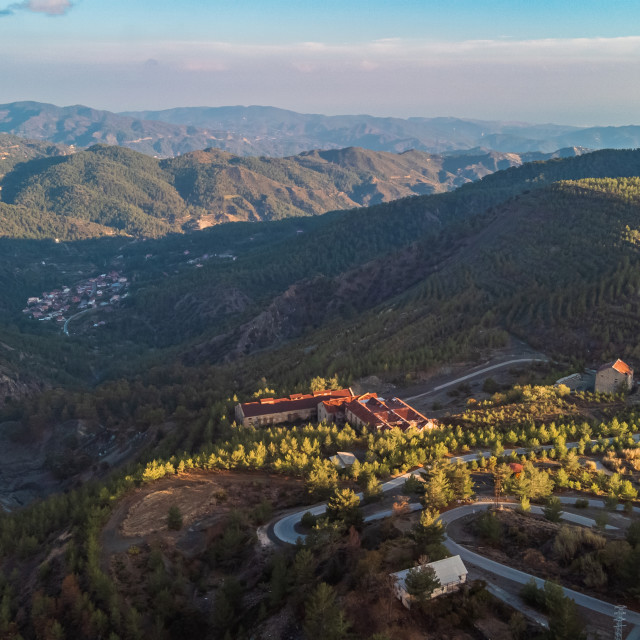 "Old Asbestos Processing Plant Troodos, Cyprus Asbestos processin" stock image