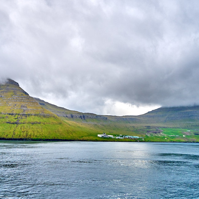 "Faroes Island village" stock image