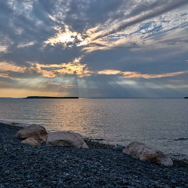 "Sunset rays" stock image