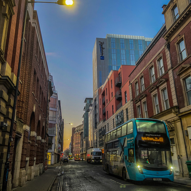 "Urban dawn" stock image