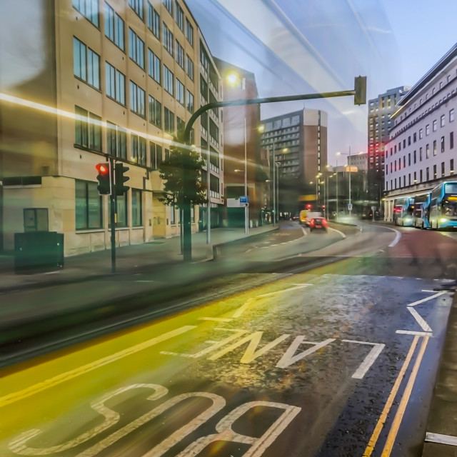 "Bus Lane" by Tim Constable - $6.12 "Bus Lane" stock image