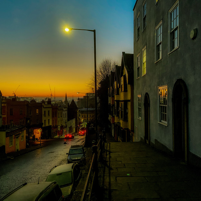 "Urban sunrise" stock image