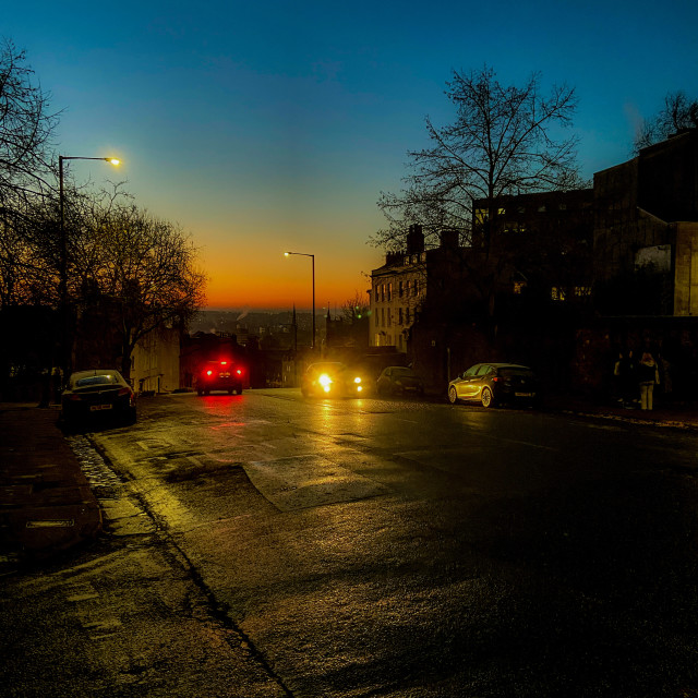 "Going to work" stock image