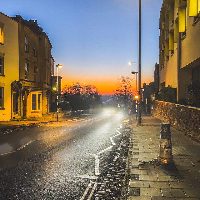 "Urban dawn" stock image