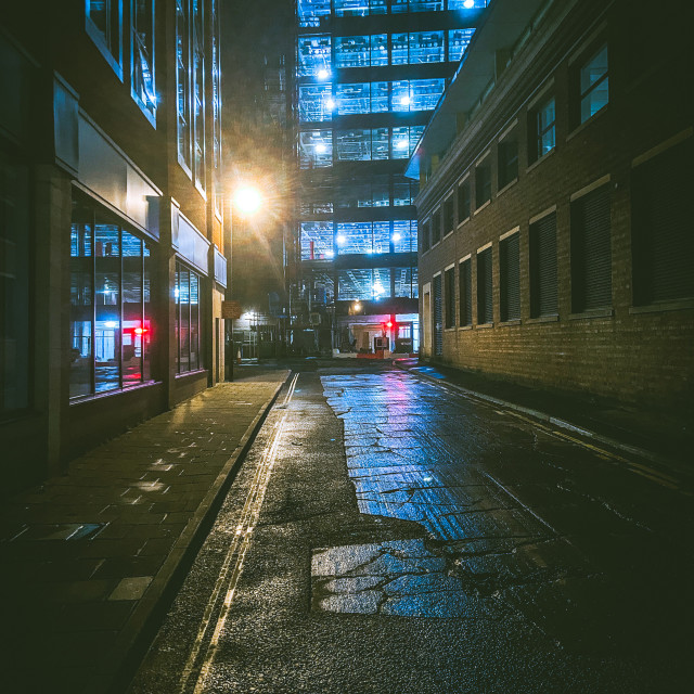 "City at night" stock image