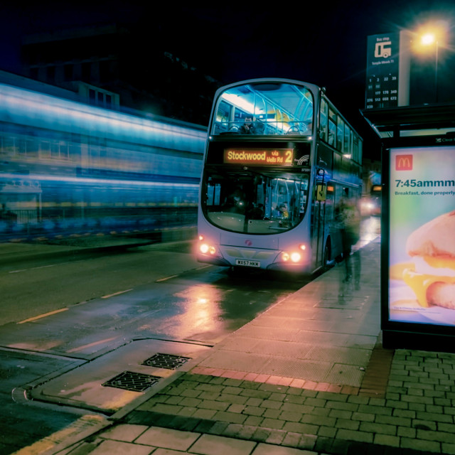 "Bus stop" stock image