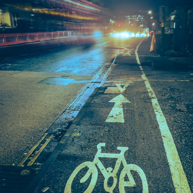 "Bike lane" stock image