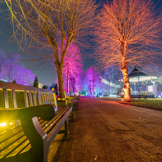 "Castle Park Colchester Colour" stock image