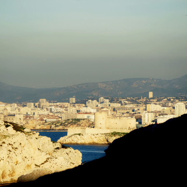 "Marseille coastline" stock image