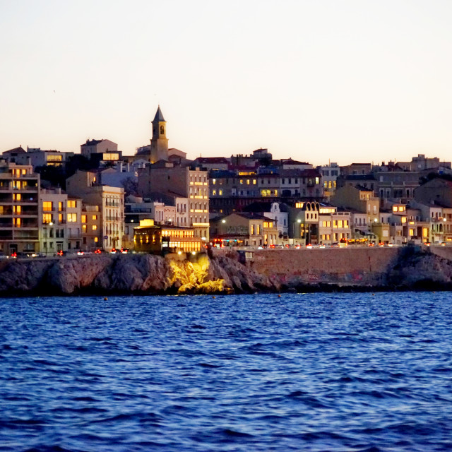 "Marseille's corniche" stock image