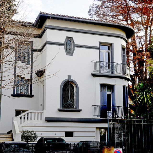 "Art deco private building" stock image