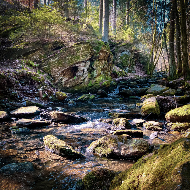 "Die Kyll in der Eifel" stock image