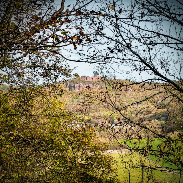 "Blick auf die Burg Nideggen" stock image