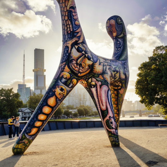 "An "Angel" by the Yarra" stock image