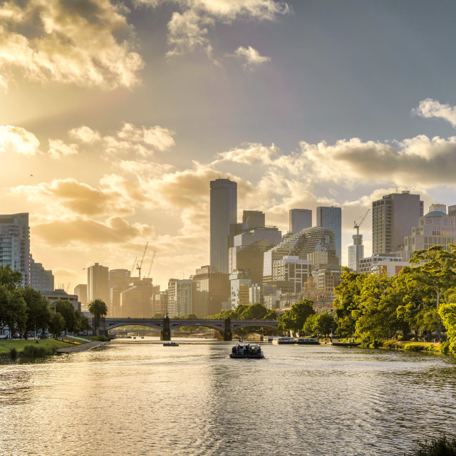 "Summer afternoon by the Yarra" stock image