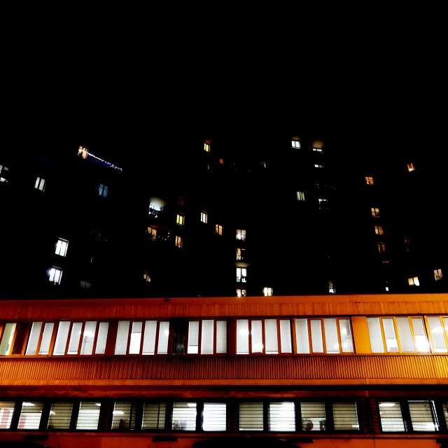 "a building complex" by Amit Mendelsohn - $49.60 "a building complex" stock image