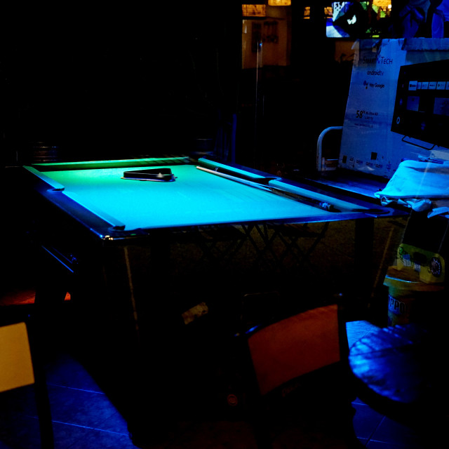 "billiard table" by Amit Mendelsohn - $49.60 "billiard table" stock image