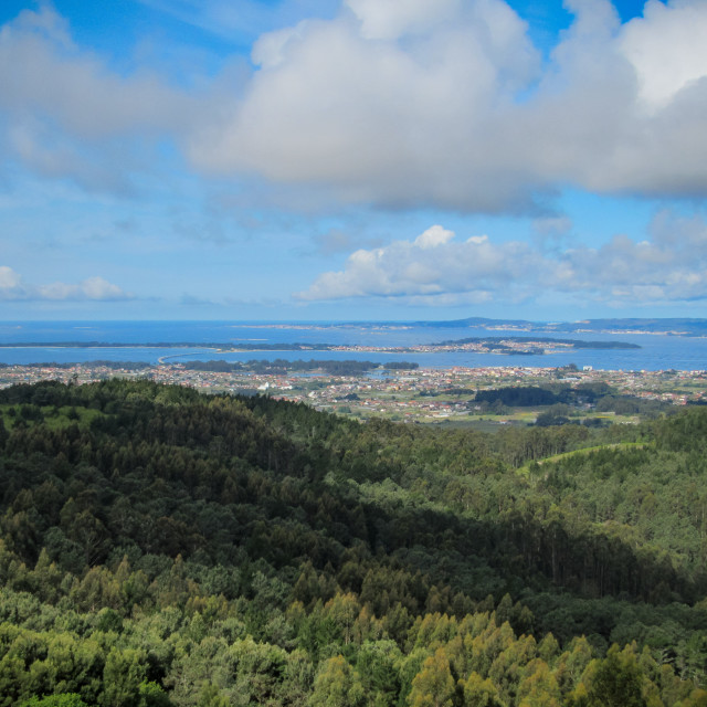 "Ria de Arousa" stock image