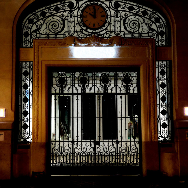 "Magnificent gate to a building" stock image