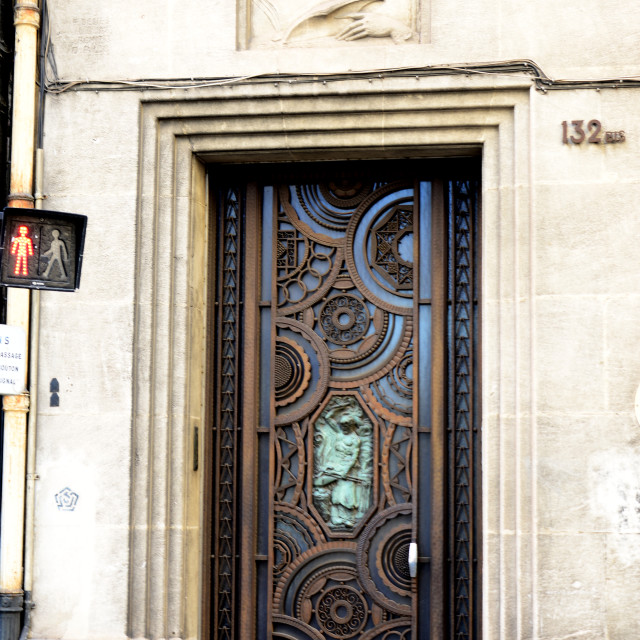 "art deco door" stock image