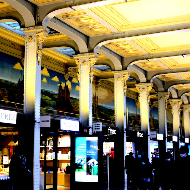 "gare de Lyon corridor" by Amit Mendelsohn - $49.60 "gare de Lyon corridor" stock image