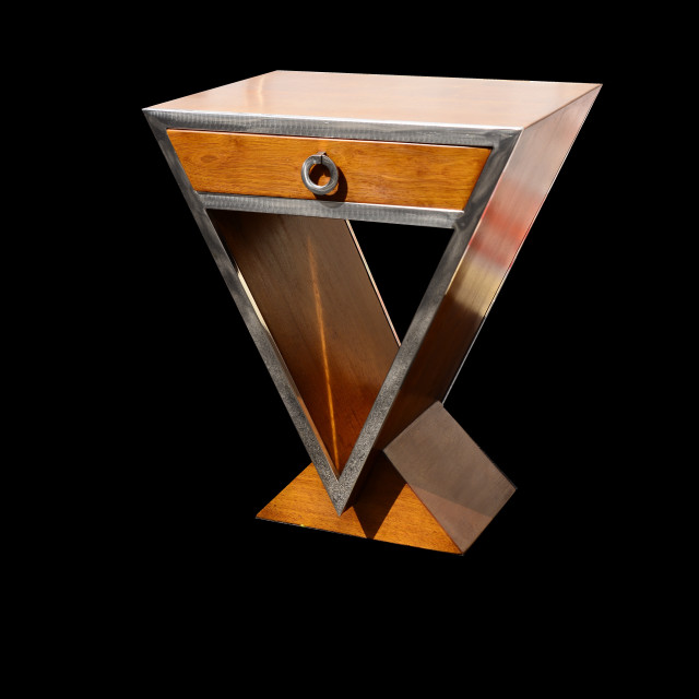 "art deco bedside furniture" stock image