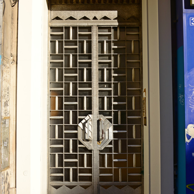 "art deco door" stock image