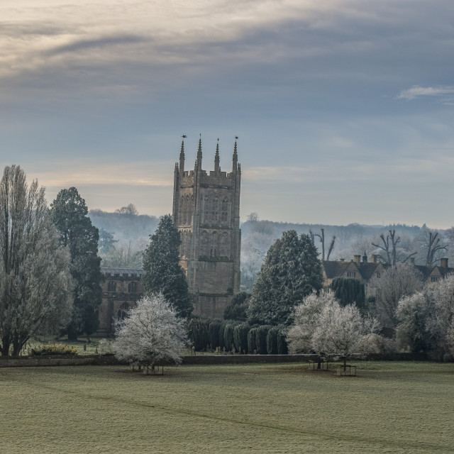 "St Andrews Church in Mells, Somerset" stock image