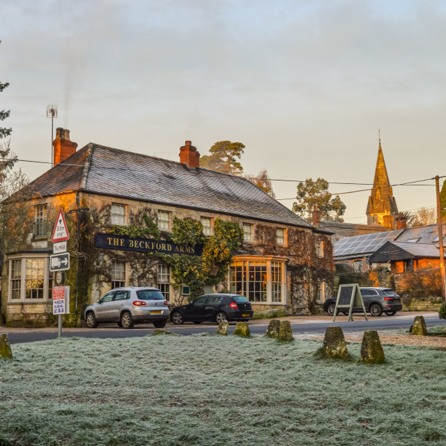 "The Beckford Arms in Fonthill Gifford, Wiltshire" stock image