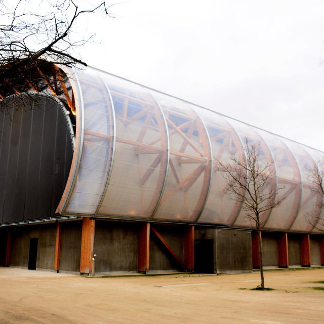 "the temporary grand palais" stock image