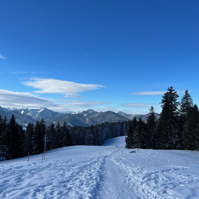 "Winterwonderland, Alpine Hiking" stock image