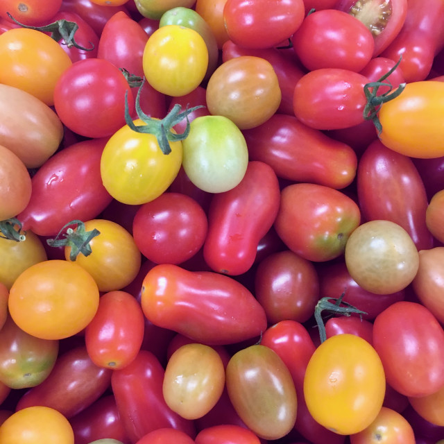 "Farm fresh Cherry Tomatoes- Food Series" by Aaron M Thompson PHOTO - $25.11 "Farm fresh Cherry Tomatoes- Food Series" stock image