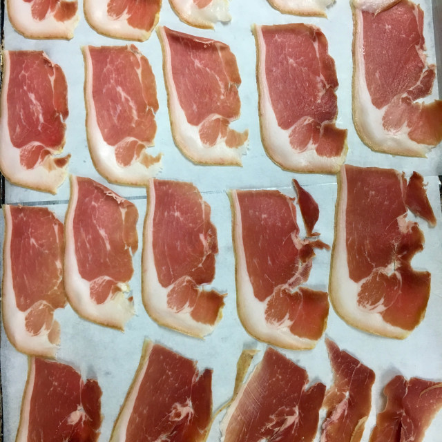 "Prosciutto Chips- Food Series" by Aaron M Thompson PHOTO - $25.11 "Prosciutto Chips- Food Series" stock image