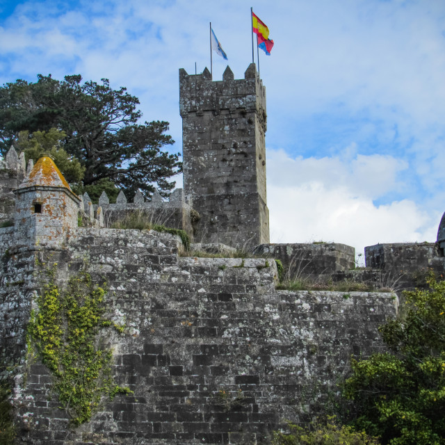 "Castillo de Monterreal, Baiona" stock image